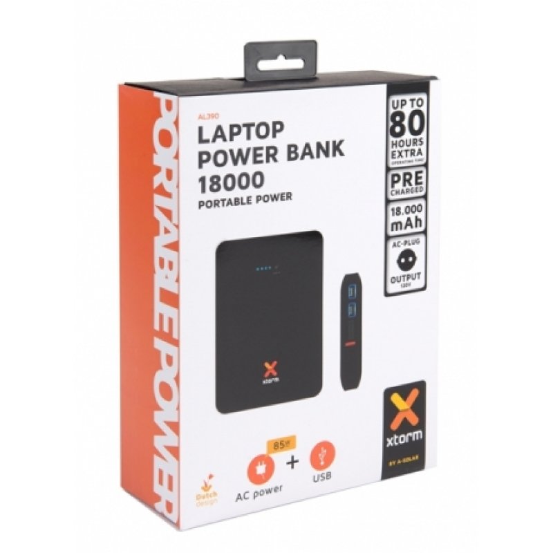 Batterie Externe Ordinateur avec 2 Sorties USB - Powerbank Pro 18.000 - Xtorm - XT-AL390