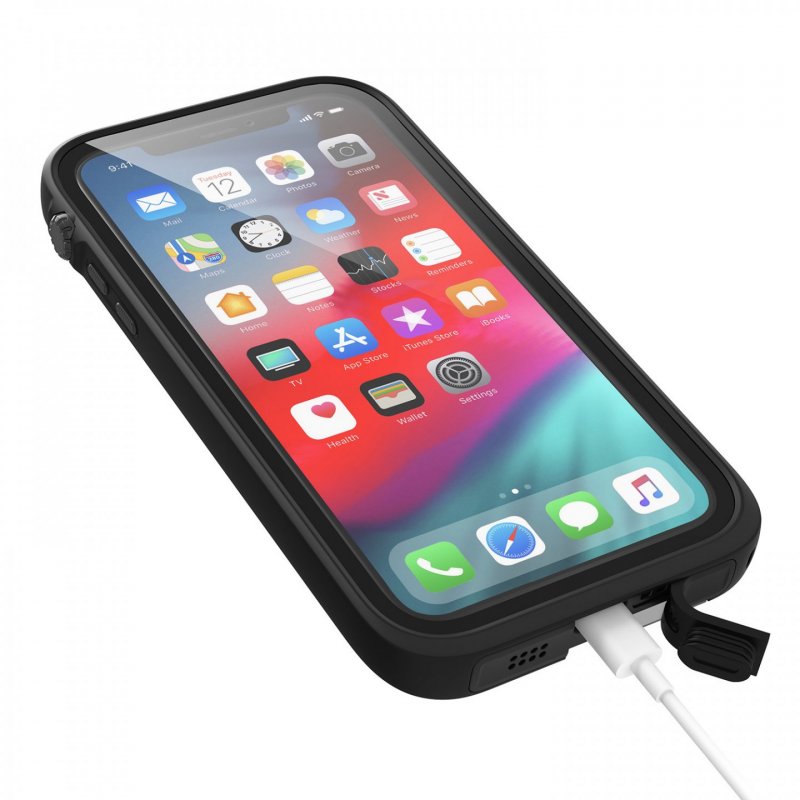 Protection Renforcée Etanche Compatible iPhone XS Max - Catalyst - Noir