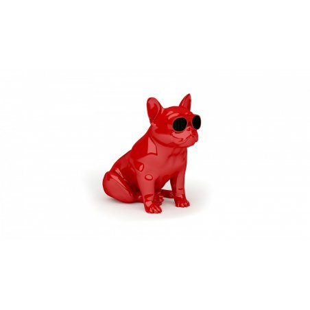 Mini Enceinte Connectée - Design BullDog - Aerobull XS1 - 120W - Rouge - AeroSystem