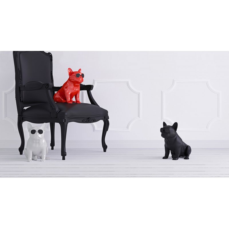 Mini Enceinte Connectée - Design BullDog - Aerobull XS1 - 120W - Rouge - AeroSystem