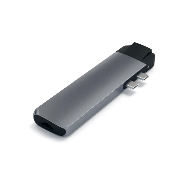 Hub Aluminium Adapteur Macbook Multi-Ports Type-C vers 1x Ethernet 1x HDMI4K 2x USB3.0 1x Micro SD et 1x USB-C -