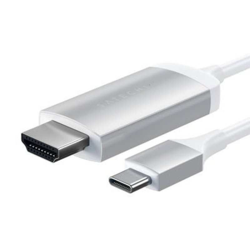 Cable USB Type-C vers HDMI 4K @60Hz - Satechi - Argent