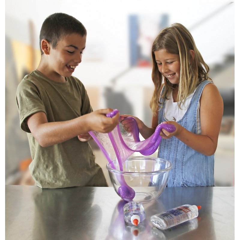 STOCKJBE1 - Kit Maxi Slime Colle Glitter Rouge 500ml Activateur 250ml. - Instant - 16141