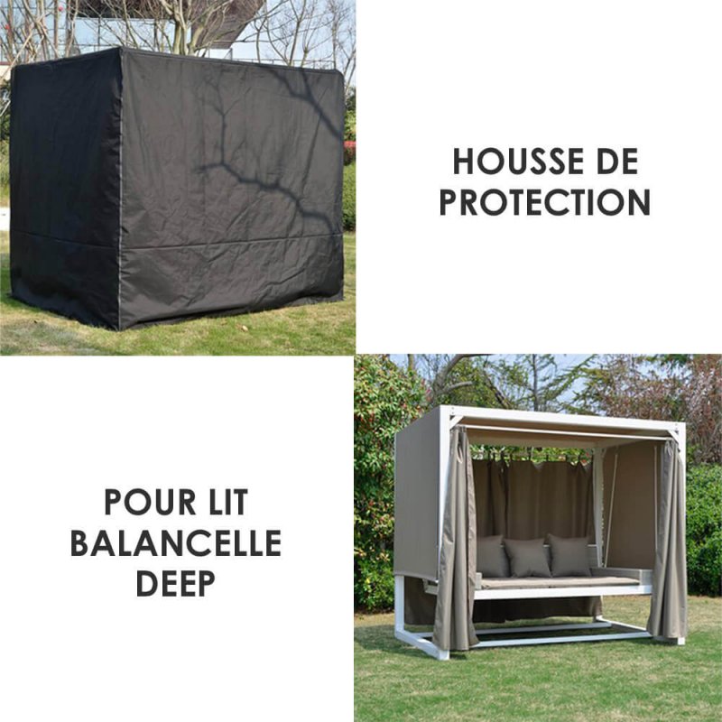 Housse de Protection pour Lit Balancelle Deep - Noir