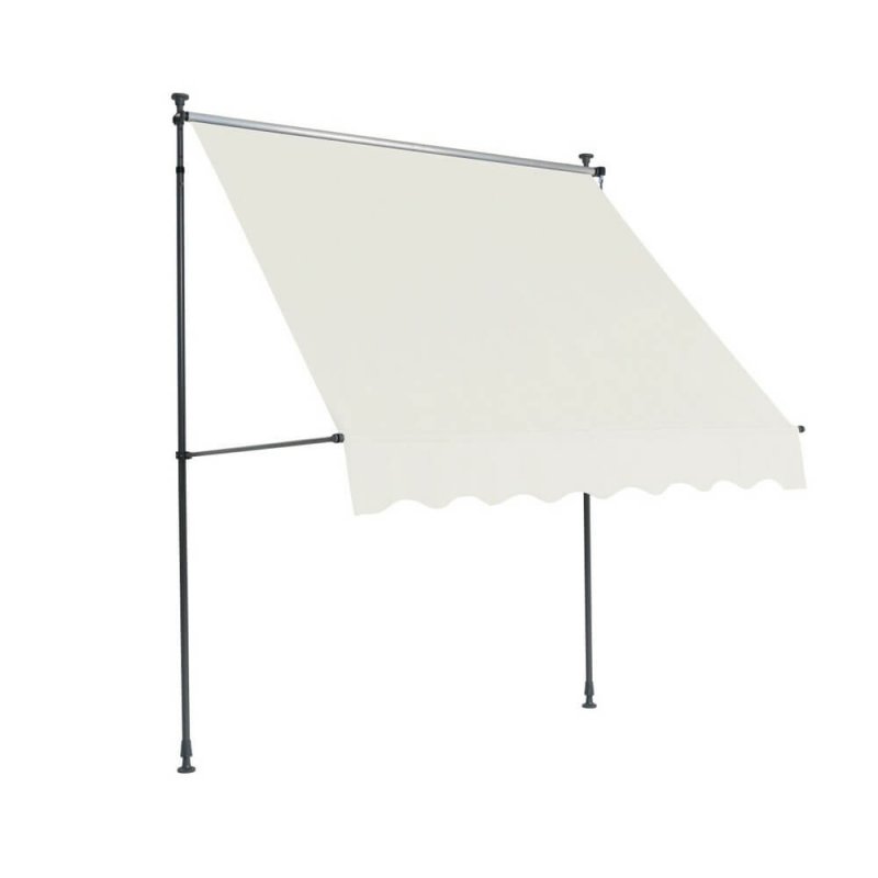 Store Banne SUVA - Auvant Manuel pour Terrasse - Dim 250x130cm - Coloris Ecru