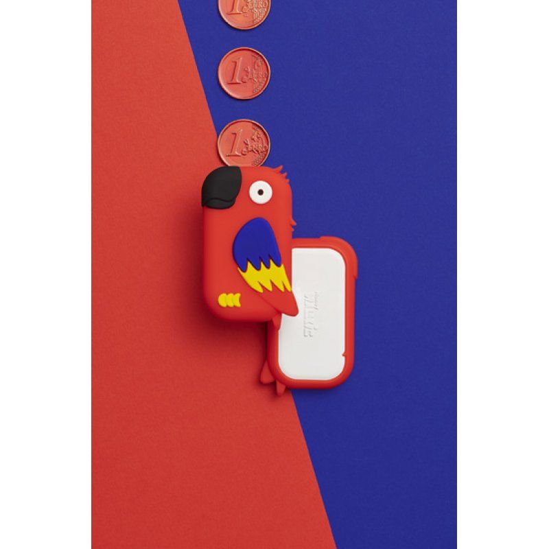 Porte Monnaie Sans Virtuel Contact à Usage Familial - Money Walkie - Forme Perroquet Rouge