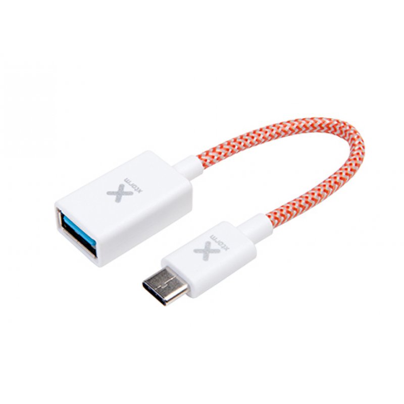 Xtorm CX012 câble USB USB 3.2 Gen 1 (3.1 Gen 1) 0,15 m USB C USB A Orange, Blanc