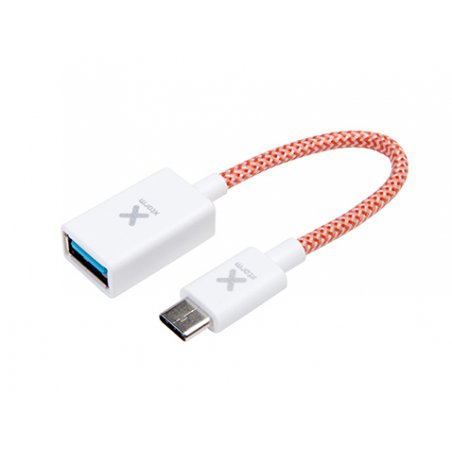 Xtorm CX012 USB cable USB 3.2 Gen 1 (3.1 Gen 1) 0.15 m USB C USB A Orange, White