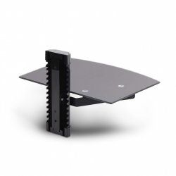 StarTech.com Étagère AV Murale Flottante, Support à Hauteur Ajustable pour Sous Télévision, Support Mural pour TV,