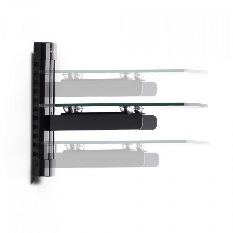 StarTech.com Étagère AV Murale Flottante, Support à Hauteur Ajustable pour Sous Télévision, Support Mural pour TV,