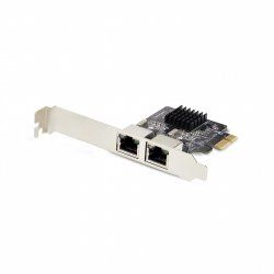 StarTech.com Carte Réseau PCIe Gigabit à 2 Ports, Carte NIC PCI Express 10/100/1000Mbps, Double Realtek RTL8111H,