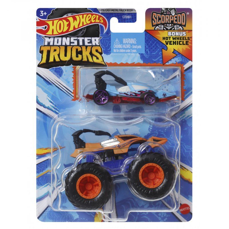 Hot Wheels - 1:64 Die-cast Monster Truck - Scorpedo