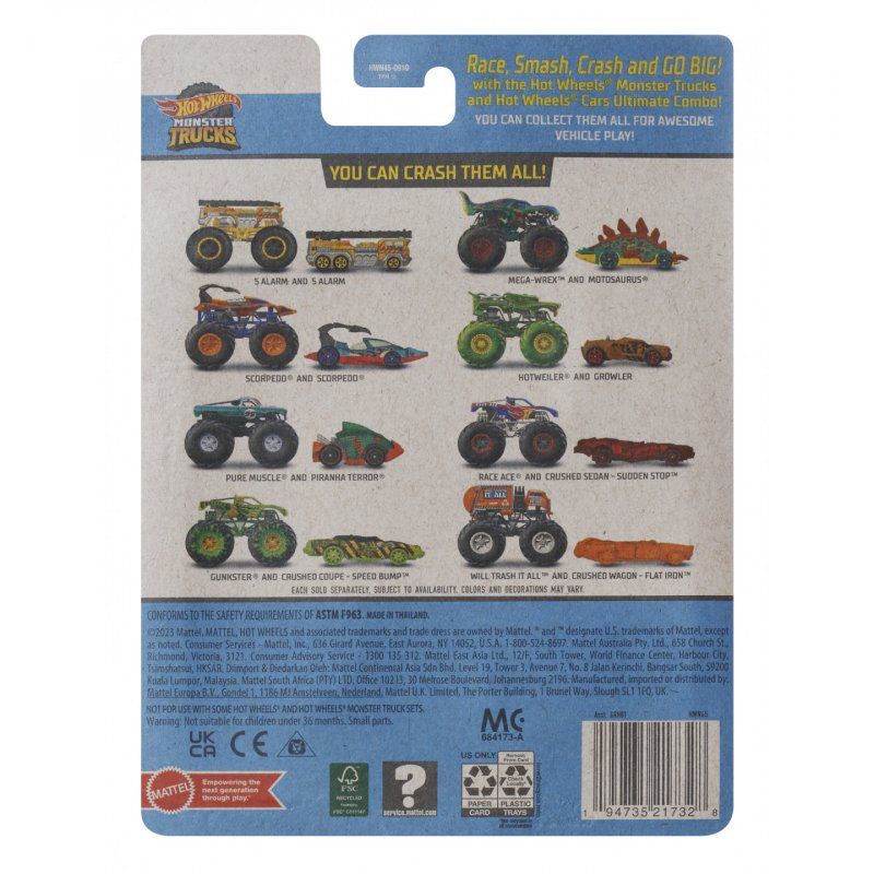 Hot Wheels - 1:64 Die-cast Monster Truck - Scorpedo