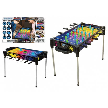 2-in-1 Football & Air Hockey - Reversible Neon Arcade (MA8150D_NH)