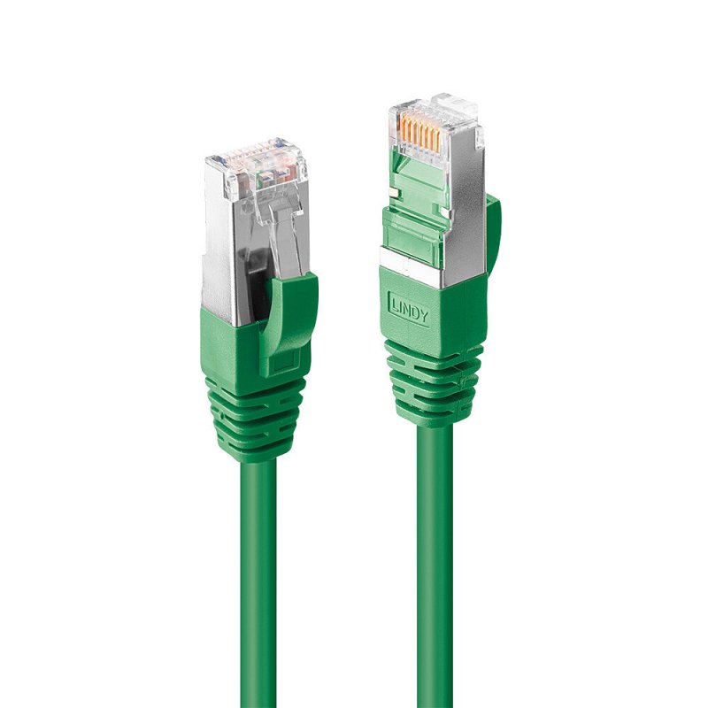 LINDY 0.5m Cat.6A S/FTP LSZH Cable Green
