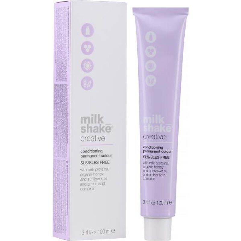 Vopsea permanenta Milk Shake Creative 7.347GC, Blond Mediu Aramiu Auriu, 100ml