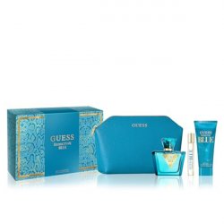 Set Guess Seductive Blue, Femei, Eau De Toilette 75 ml Lotiune Corp 100 ml Eau De Toilette 15 ml Geanta Cosmetice