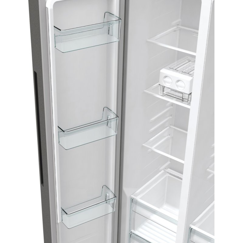 Gorenje NRR9185EAXL side-by-side refrigerator Freestanding 550 L E Silver