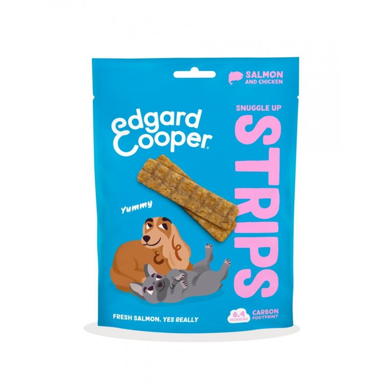 Edgard Cooper - Snuggle Up Dog Strips - Salmon - 75g