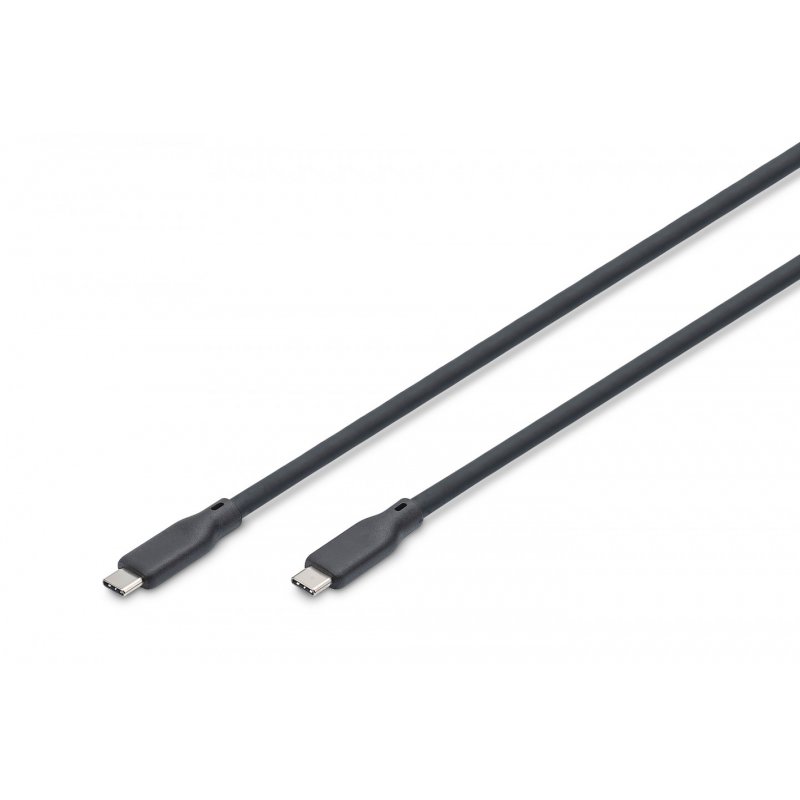 Digitus Câble USB en silicone, USB 10Gbps, 1m, noir