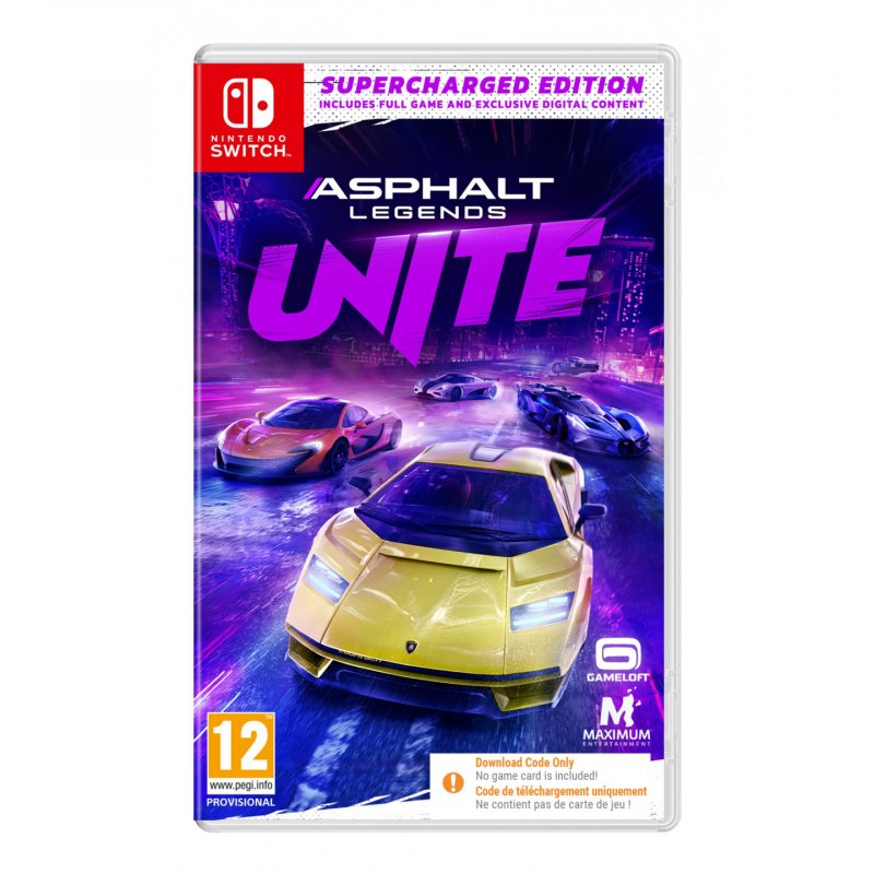 Asphalt Legends Unite - Supercharged Edition (Code in a Box) /Switch