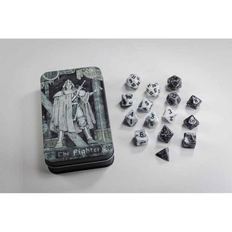 Pack dés Character Class Classic RPG Fighter (15)