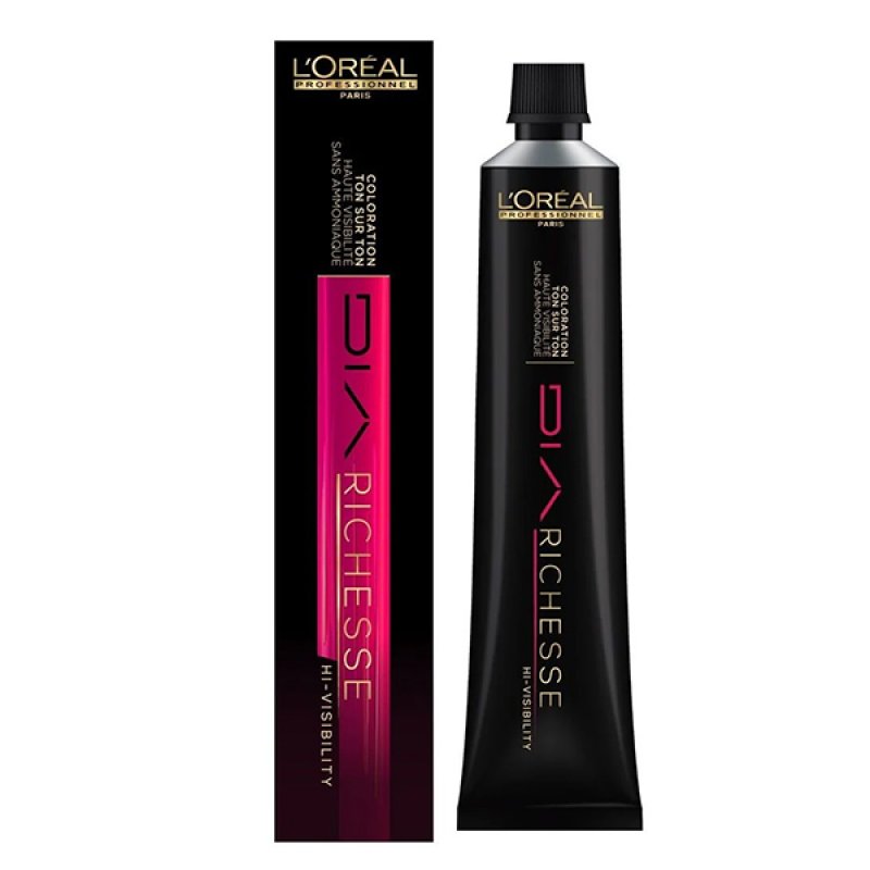 L`Oreal Professionnel, Dia Richesse, Ammonia-Free, Semi-Permanent Hair Dye, .64 Coppery Cardinal, 50 ml
