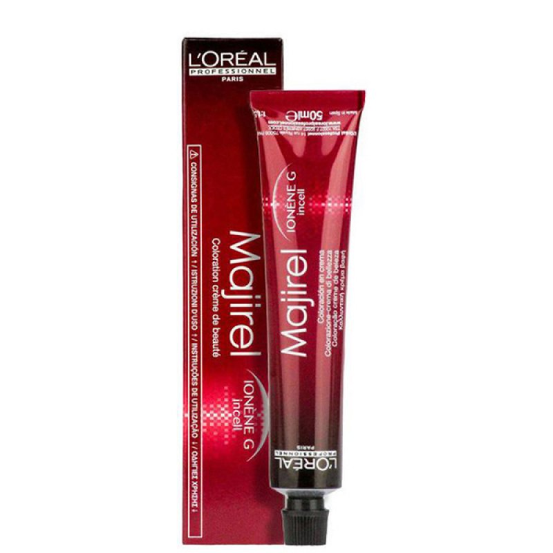L`Oreal Professionnel, Majirel, Permanent Hair Dye, 6.15 Dark Mahogany Ash Blonde, 50 ml