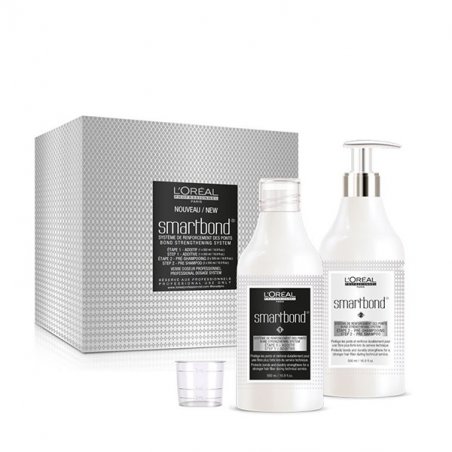 Set L`Oreal Professionnel: SmartBond Step 1, Hair Colouring Additive, 500 ml SmartBond, Hair Pre-Shampoo, 500 ml 