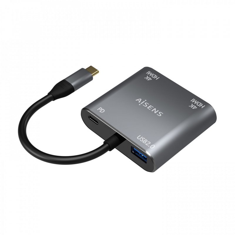 AISENS A109-0625 adaptateur graphique USB 3860 x 2160 pixels Gris