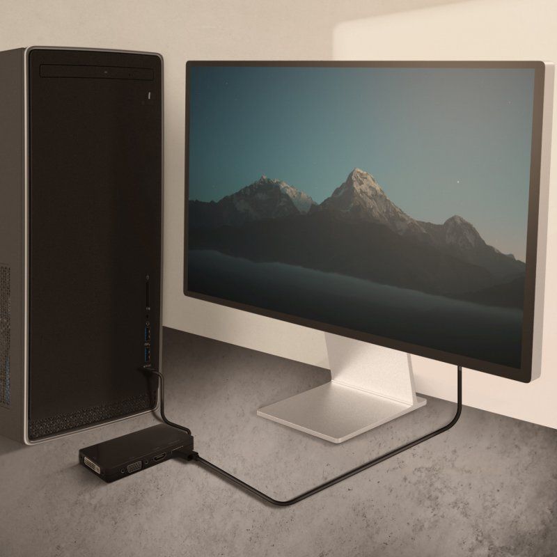 AISENS A109-0679 adaptateur graphique USB 3840 x 2160 pixels Noir