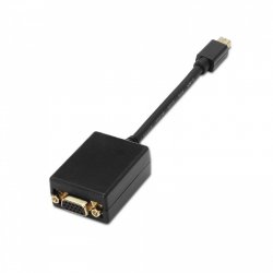 AISENS A125-0135 video cable adapter 0.15 m Mini DisplayPort VGA Black