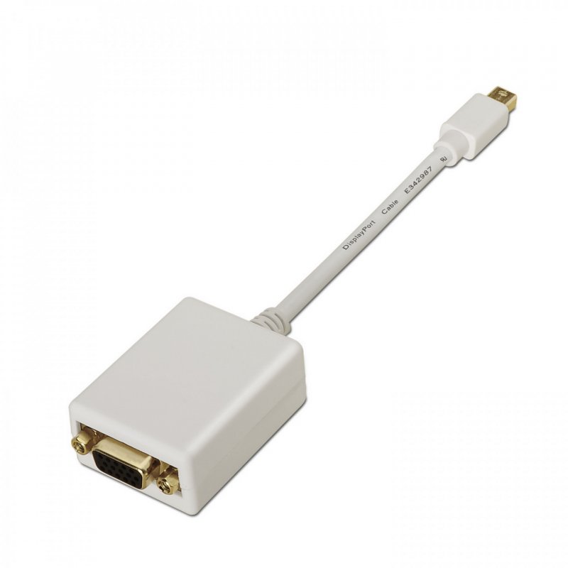 CONVERSOR AISENS MINI DISPLAYPORT A SVGA MDP/M-SVGA/H BLANCO 15CM