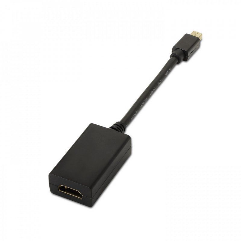 AISENS A125-0137 video cable adapter 0.15 m Mini DisplayPort HDMI Black