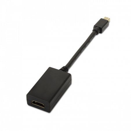 AISENS A125-0137 câble vidéo et adaptateur 0,15 m Mini DisplayPort HDMI Noir