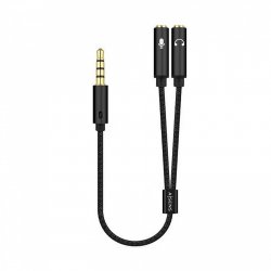 AISENS A128-0416 audio cable 0.25 m 3.5mm 2 x 3.5mm Black