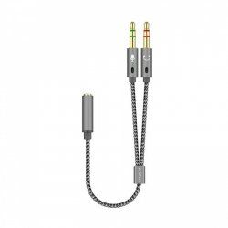 AISENS A128-0417 audio cable 0.25 m 2 x 3.5mm 3.5mm Grey
