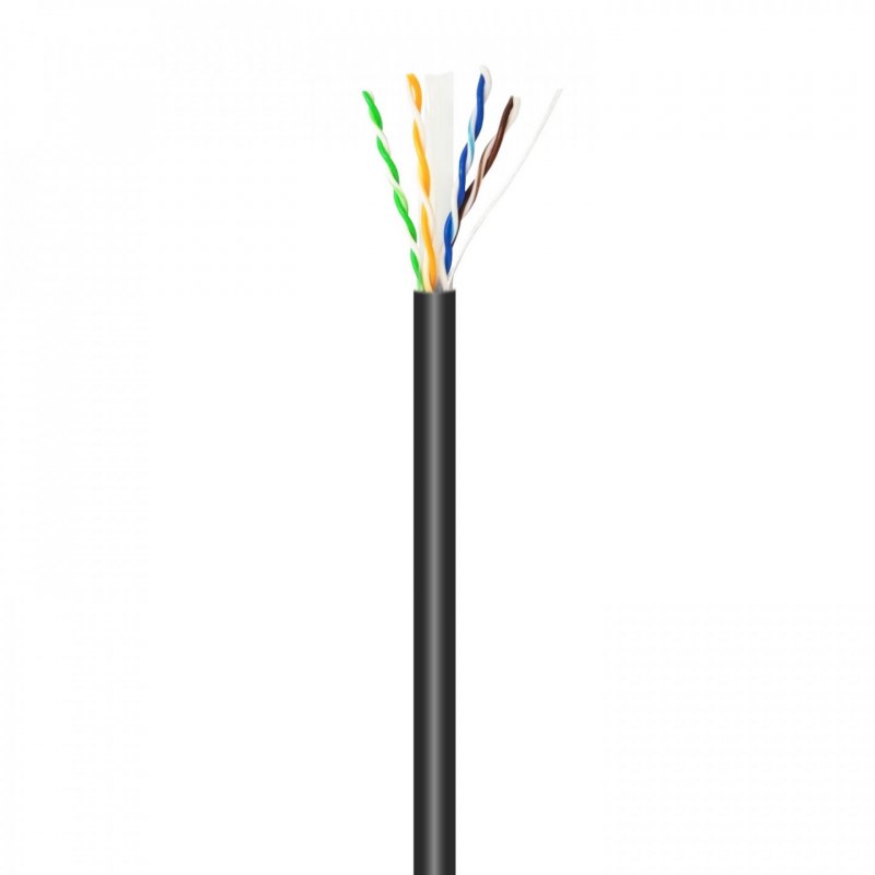 BOBINA CABLE RED AISENS EXTERIOR IMPERMEABLE RJ45 CAT.6 UTP 100M CCA RIGIDO