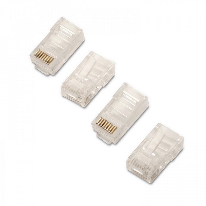 AISENS A138-0292 connecteur de fils RJ-45 Transparent