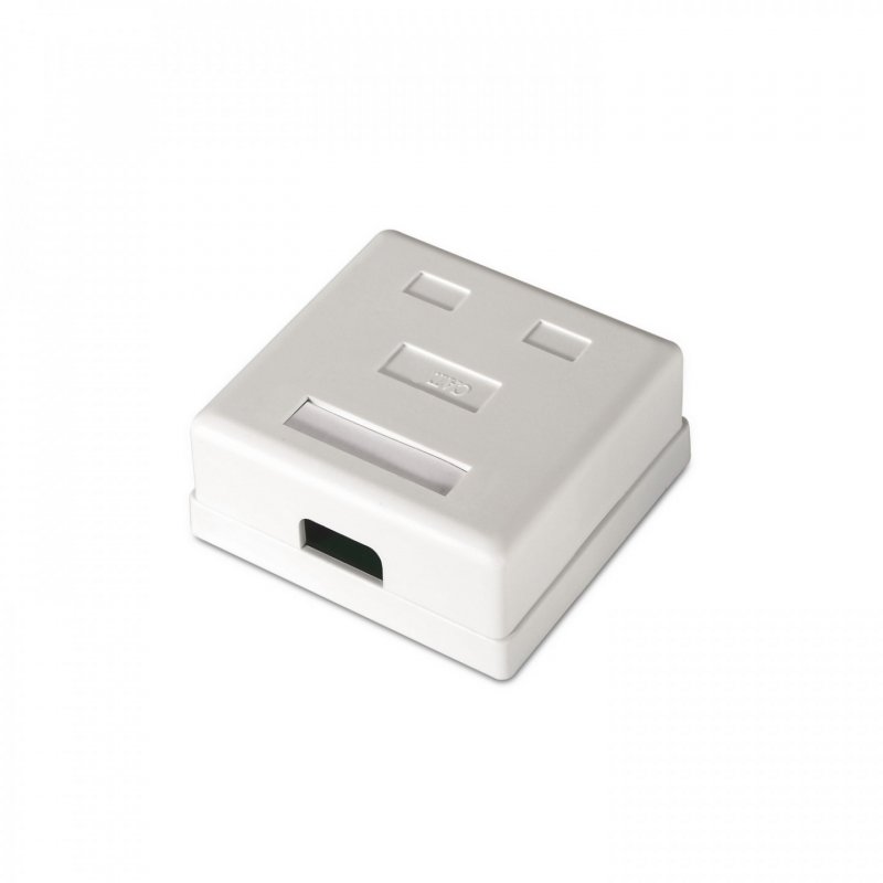 ROSETA DE SUPERFICIE AISENS RJ45 CAT.6 UTP 2 TOMAS BLANCO
