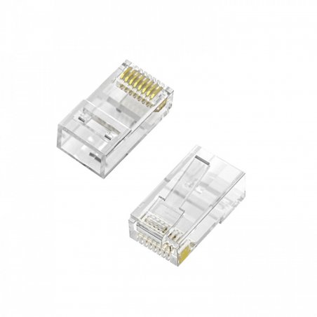 AISENS A139-0657 connecteur de fils RJ-45 Transparent