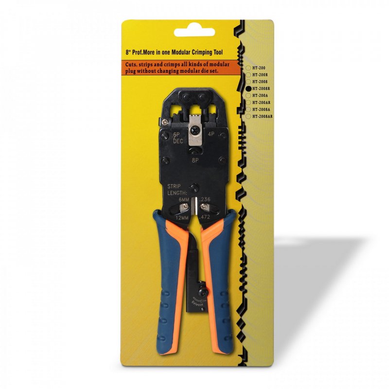 AISENS A142-0311 Pince à sertir Noir, Bleu, Orange