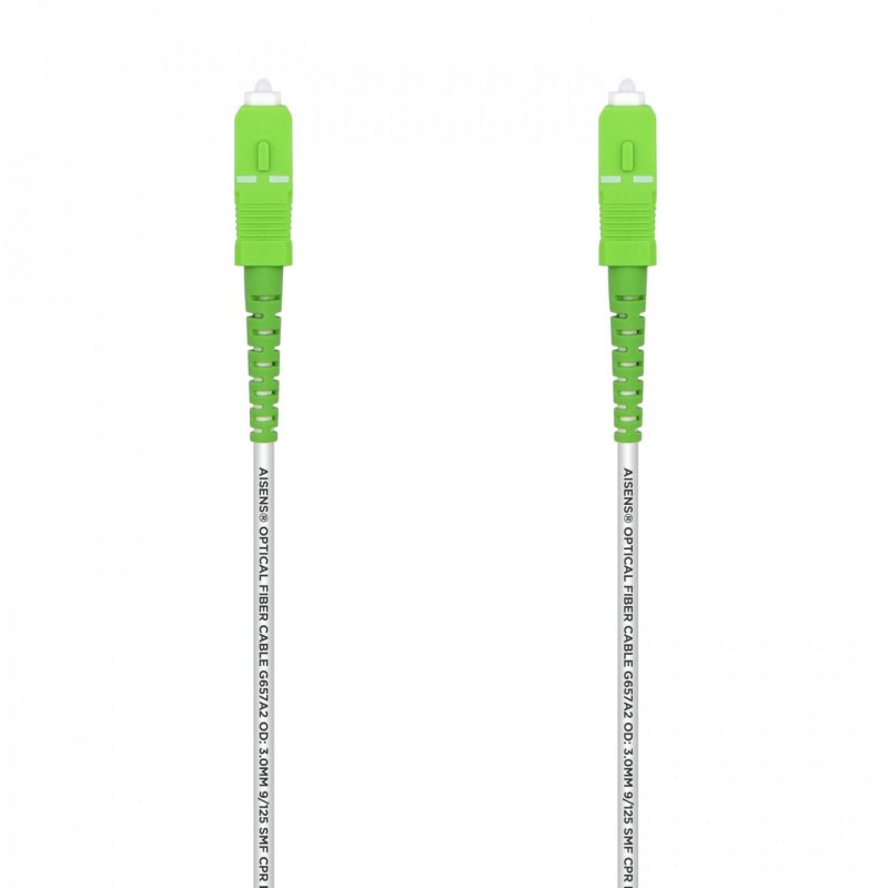 CABLE AISENS FIBRA G657A2 3.0 9 125 SMF SIMPLEX LSZH SC APC 10M