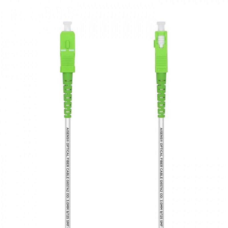 AISENS A152-0501 InfiniBand/fibre optic cable 30 m SC White