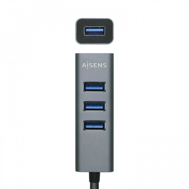 AISENS A109-0508 hub & concentrateur USB 3.2 Gen 1 (3.1 Gen 1) Type-C 5000 Mbit/s Gris