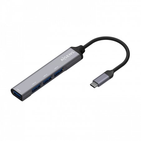 AISENS A109-0541 interface hub USB 3.2 Gen 1 (3.1 Gen 1) Type-C 5000 Mbit/s Grey