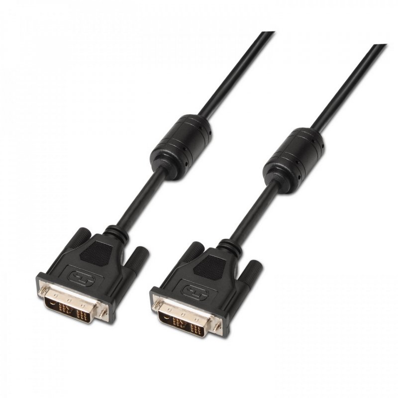 CABLE AISENS DVI SINGLE LINK 18 1 CON FERRITA M/M NEGRO 1.8M