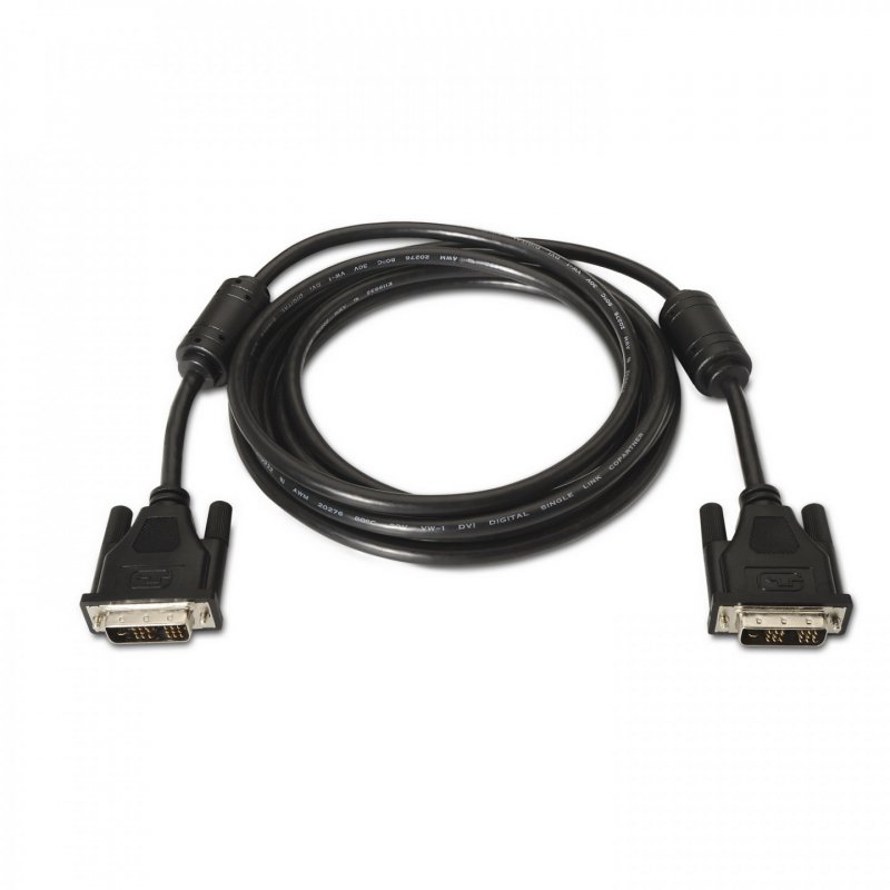 AISENS A117-0086 câble DVI 1,8 m DVI-D Noir