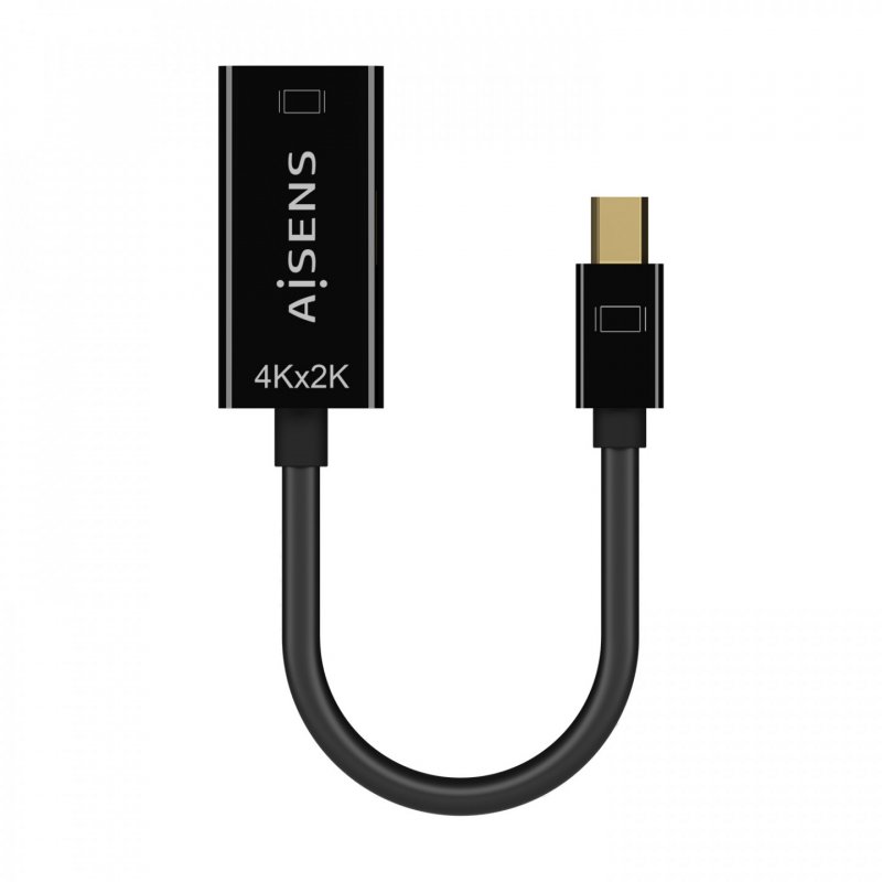 AISENS A125-0643 câble vidéo et adaptateur 0,15 m Mini DisplayPort HDMI Type A (Standard) Noir