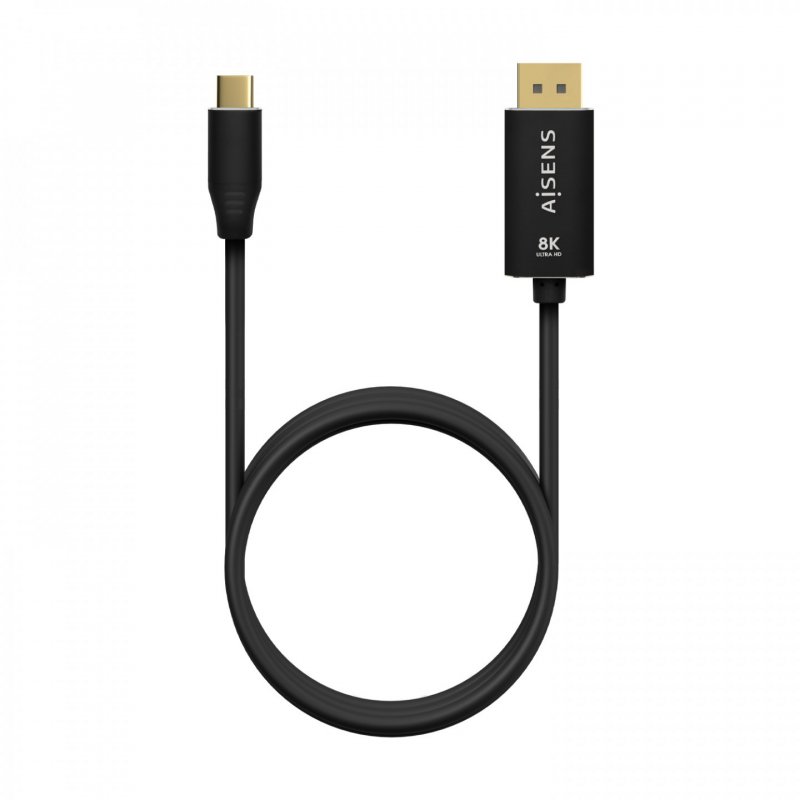 CABLE CONVERSOR AISENS ALUMINIO USB-C A DISPLAYPORT 8K60HZ 1.8M